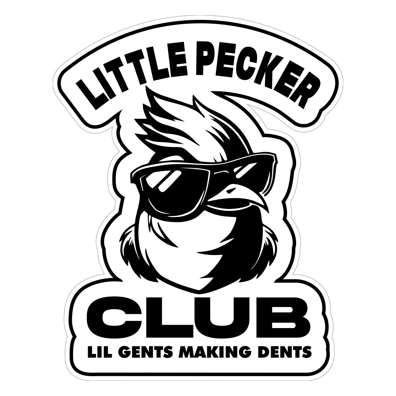 Little Pecker Club Decal